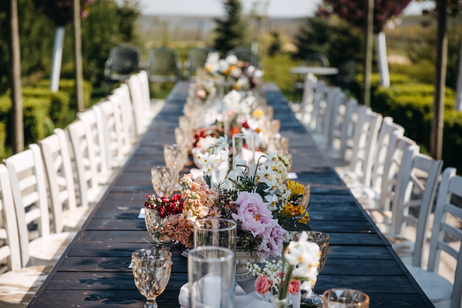 Outdoor Wedding Reception